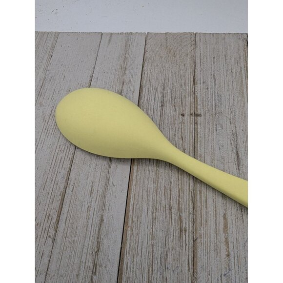 Unbranded Yellow Silicone Solid Spoon 11" - Picture 5 of 6